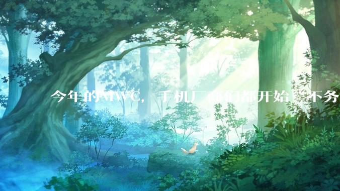 今年的MWC，手机厂商们都开始“不务正业”了。。。_模块_荣耀_Wi-Fi