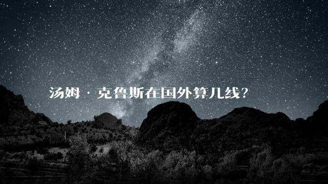 汤姆·克鲁斯在国外算几线？