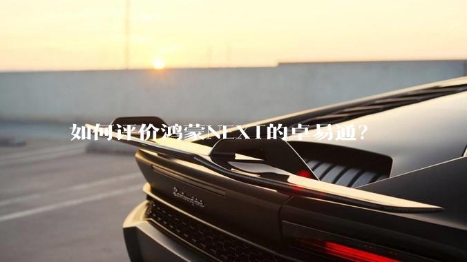 如何评价鸿蒙NEXT的卓易通？