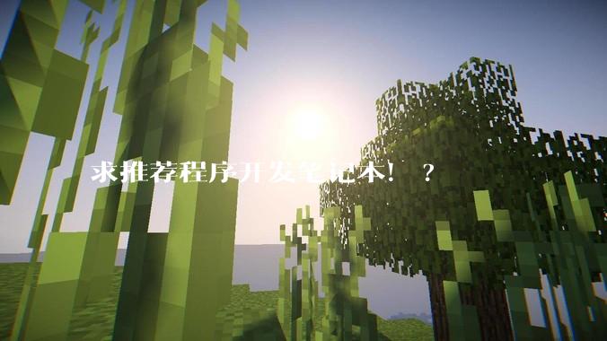 求推荐程序开发笔记本！?